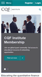 Mobile Screenshot of cqfinstitute.org